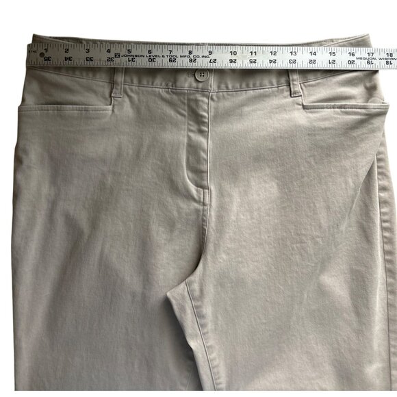 Talbots Womens Beige Straight Leg Pants/Trousers Size 12 Office Professional - Picture 5 of 7